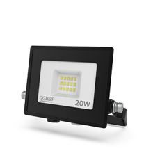 Прожектор светодиодный Elementary 20W 1320lm IP65 6500К черный ПРОМО 1/20  613100320P  Gauss