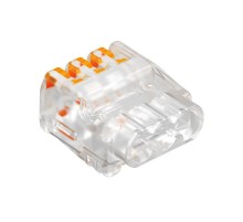 Клемма OBO универсальная 3x2,5 мм2 (упаковка 5 шт., прозрачная)  2054532  OBO Bettermann