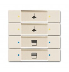 6127/02-82-500 Сенсор 4/8-кл. многофункциональный, слоновая кость  6117-0-0233  2CKA006117A0233  ABB