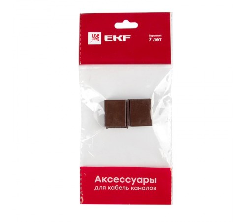 Соединитель (20х10) (4 шт) Plast EKF PROxima  под темное дерево    cond-20-10x4   EKF 