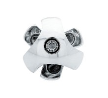 Держатель краб для 3-х труб правый хром (1 шт) - пакет   127426  Tech-KREP