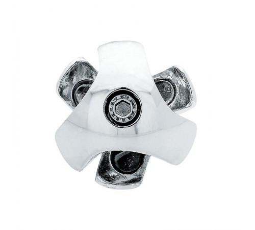 Держатель краб для 3-х труб правый хром (1 шт) - пакет   127426  Tech-KREP