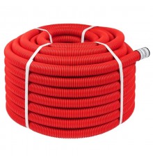 Труба гофрированная двустенная ПНД d 40 с зондом (50 м) красная, EKF   tg2st-40-50m   EKF