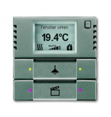 6128/28-803-500 Терморегулятор KNX с дисплеем и сенсором, 2/4-клавишный, метеор  6134-0-0336  2CKA006134A0336  ABB