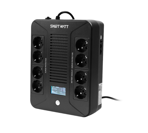 Источник бесперебойного питания SMARTWATT UPS SAFE PRO LCD 1000  3703020280003  SMARTWATT