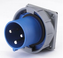 Вилка для скрытой проводки 633 2Р+РЕ 63А 220В IP67 В  26065DEK  DEKraft