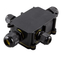 Водонепроницаемая cоединительная коробка STEKKER LD524 450V 140х100х36, черный  49122  STEKKER