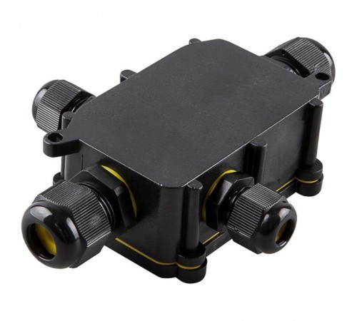 Водонепроницаемая cоединительная коробка STEKKER LD524 450V 140х100х36, черный  49122  STEKKER