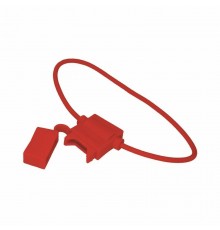 Держатель предохранителя типа Cтандарт прямоугольный красный  16-0421-4  REXANT