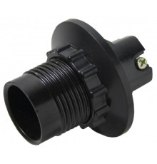 Патрон карболитовый с кольцом Е14 черный без наклейки   LHC-E14-r  EKF