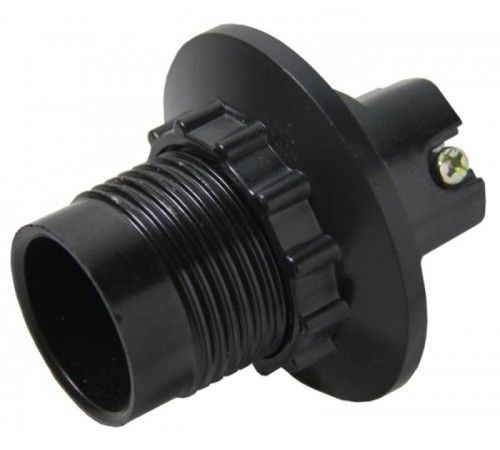 Патрон с кольцом карболитовый Е14 черный PROxima  LHC-E14-r-s  EKF