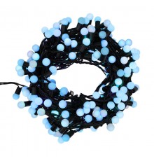 Гирлянда "Мультишарики" 17,5мм, 20 м, черный ПВХ, 200 диодов, цвет синий  303-503  NEON-NIGHT