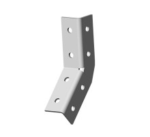 Угол 3D 135 град., 8 отверстий, толщ. 4,0 мм, гальван. цинк, 868127  УС135-3D8-4,0-ЭЦ   Ostec