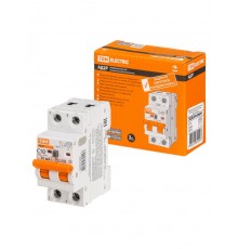 Выключатель автоматический диффренциального тока АД2P 2Р С10 30мА 6кА тип АС  SQ0204-0604  TDM