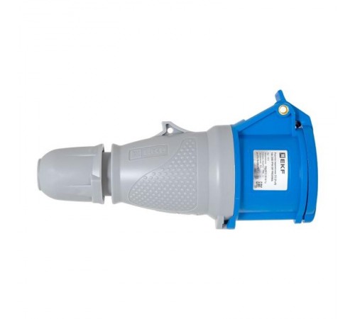 Розетка переносная 213 2Р+РЕ 16А 220В IP44 EKF PROXIMA  ps-213-16-220-PRO  EKF