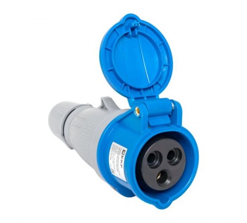 Розетка переносная 213 2Р+РЕ 16А 220В IP44 EKF PROXIMA  ps-213-16-220-PRO  EKF