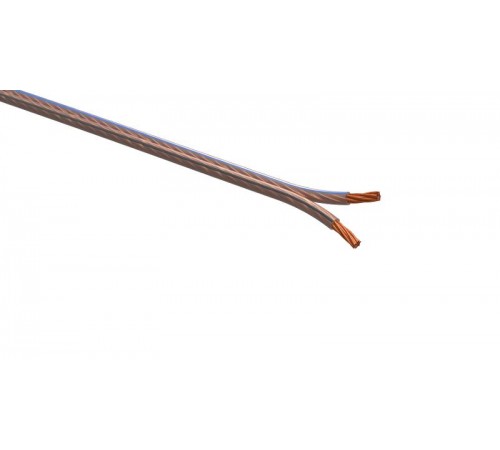 A-50-S Акустический кабель 2х0,50 мм2 прозрачный, 100м (12/432)  Б0048271  ЭРА