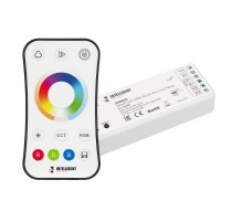 INTELLIGENT ARLIGHT Диммер SMART-SET-PWM-105-52-MULTI-SUF White (12-24V, 5x3A, ПДУ RING 10кн, 2.4G) (IARL, IP20 Пластик, 5 лет)  036188  Arlight