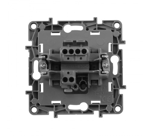 Etika Алюминий Кнопка автоматическая 6А  672414  Legrand