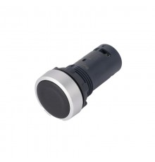 Кнопка SB7 моноблочная 22мм черная с возвратом, металл, 1НО+1НЗ, IP65  SB7EA25  SE