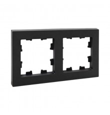 2 - местная рамка, чёрная, пластик Эпика EKF  UP1-FPB-02  EKF