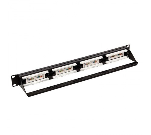 Патч-панель TERACOM PRO 19' Cat.5E 1U неэкранир. UTP 24 порта RJ-45 Dual IDC с органайзером  TRP-PPNL-5EUTP-C1U24  EKF