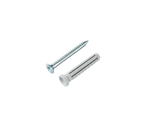 Дюбель-гвоздь YZ цилиндр. манжета нейлон 8x45 (80 шт)- пакет  147519  Tecfi