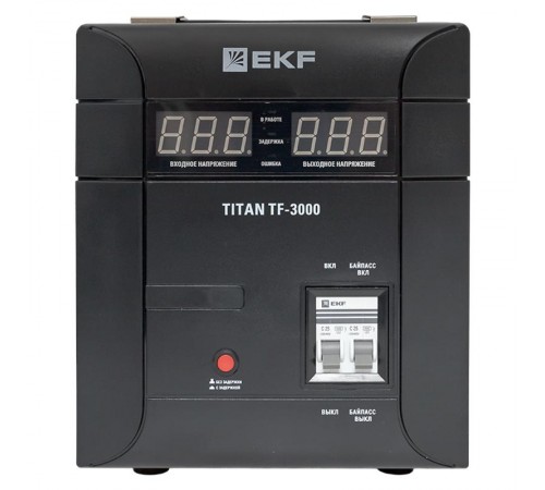 Стабилизатор напряжения электронный напольного исполнения TITAN -ТF-3000  stab-TF-3000 EKF