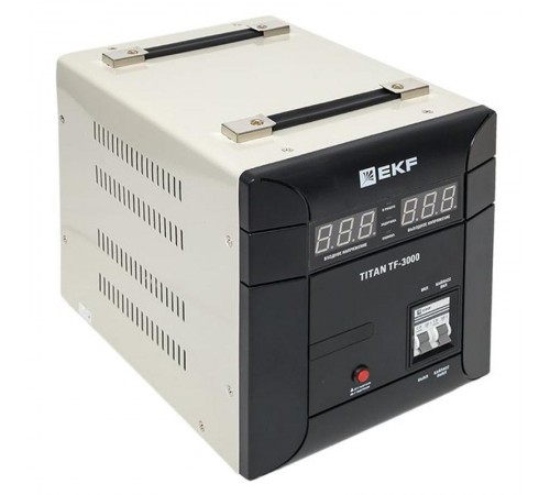 Стабилизатор напряжения электронный напольного исполнения TITAN -ТF-3000  stab-TF-3000 EKF