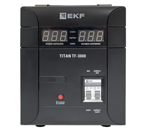 Стабилизатор напряжения электронный напольного исполнения TITAN -ТF-3000  stab-TF-3000 EKF