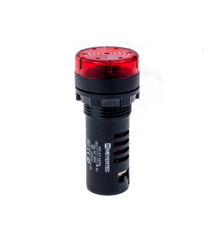 Звонок с подсветкой, 80дБ, красный 24V C/DC MT22-SM24  53446  ОВЕН