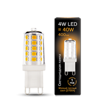 Лампа светодиодная LED 4Вт G9 AC185-265В 2700К керамика  107309104  Gauss