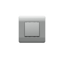 Выключатель 1-клавишный без фиксации, 10А, серебряный(NEW3-E)  431401  CHINT