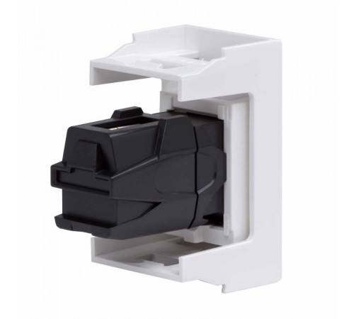 USB 2.0 розетка, Viva, белая, 1 мод.  42018  DKC