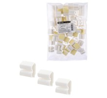 Клипса для кабеля самоклеящаяся тип B 17х20 мм (100шт)  SQ0516-0401  TDM