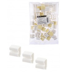 Клипса для кабеля самоклеящаяся тип B 17х20 мм (100шт)  SQ0516-0401  TDM