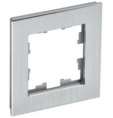 BRITE Рамка 1-ая РУ-1-1-БрА металл алюминий  BR-M12-M-K47  IEK