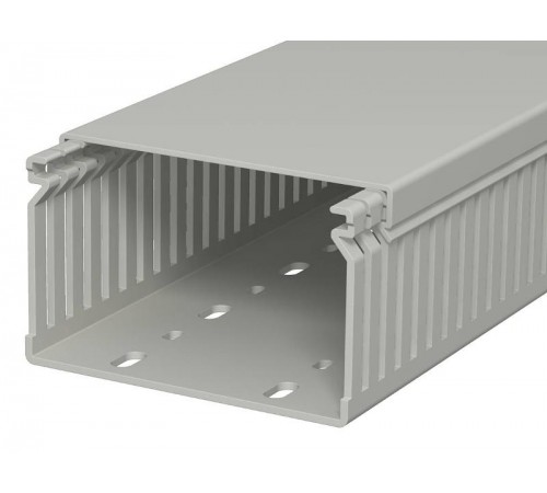 Распределительный кабельный канал LK4 60x100x2000 мм (ПВХ,серый) (LK4 60100)  6178037  OBO Bettermann