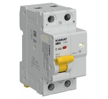 KARAT УЗДП c авт. выкл. 1P+N C 40A  KA-DP11-1-040-C  IEK