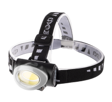 Фонарь светодиодный налобный H5-L3W-gy налобн. 3Вт COB, 3xAAA, сер.  .5027503  ФАZА