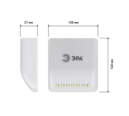 Светильник пушлайт (подсветка)  SB-404 универсальная в шкаф [7SMD LED, сенсор, 2xAAA, бл.]  Б0042658  ЭРА