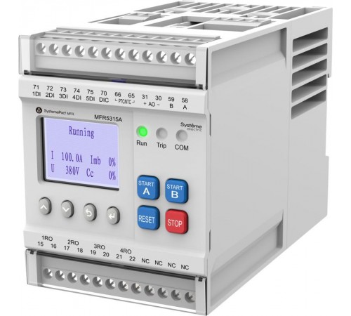 РЕЛЕ MFR530 MODBUS-RTU + ВСТРОЕННЫЙ ДИСПЛЕЙ 25-100A ТТ 18ММ 80-270В AC/DC  MFR531100A  SE