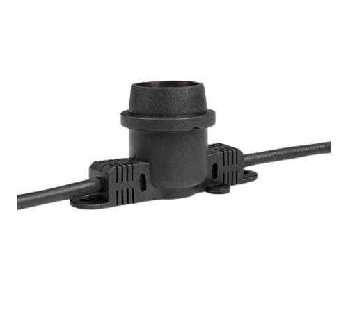 Гирлянда "Белт-лайт" уличная PBL-S40/ L24+1.5 black E27 (универс.крепл, без ламп в/к) IP65   .5058255  Jazzway