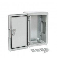 Корпус пластиковый с монтажной панелью ЩМП IP65 серая дверь 300х200х130  PR08.26480  Промрукав