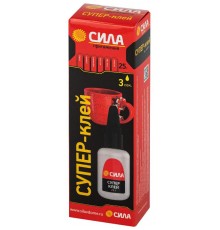 Супер-клей СИЛА SGTB-25 25 г пластик туба   Б0058949  СИЛА