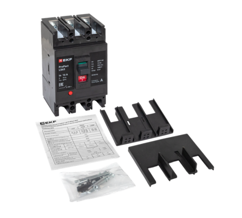 Выключатель автоматический LS63 15кА 3P 16А ProPact  mccb-63-15-3-16-ls  EKF