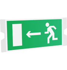 Односторонний рассеиватель ST-46  для URAN STANDARD с пиктограммой ПЭУ 001 Выход налево (202х96)  4502004400  Световые Технологии