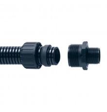 Фитинг ASF13/PG11/A/BL, прямой, полиамид 66, черный, резьба PG11, d13, 10 шт. в пачке  7TCA296000R2677  ABB