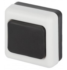 Кнопка дверного звонка   D2 проводного, черная, 1 мелодия  Б0051802  ЭРА