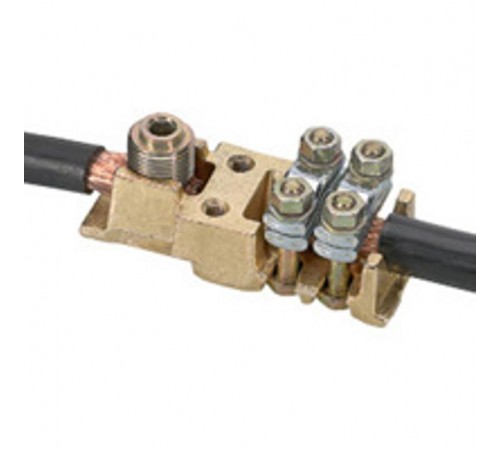 Силовая клемма Viking 3 - два вывода под кабель - шаг 55 мм  039011  Legrand